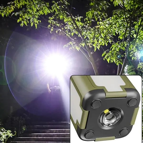 Solar & USB LED Camping Lantern - 6 Light Modes