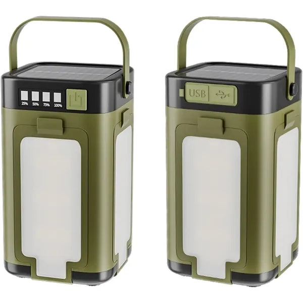 Solar & USB LED Camping Lantern - 6 Light Modes