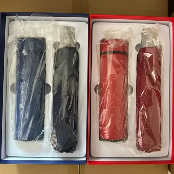 16oz Insulated Tumbler and Umbrella Business Gift Set