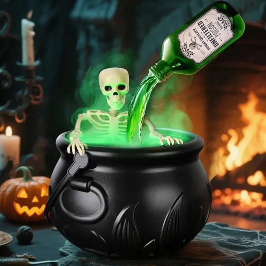 Halloween Floating Cauldron with Fog & LED Light