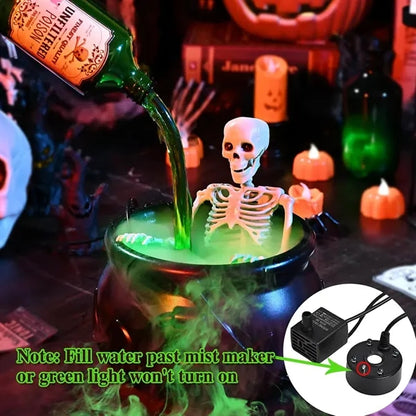 Halloween Floating Cauldron with Fog & LED Light