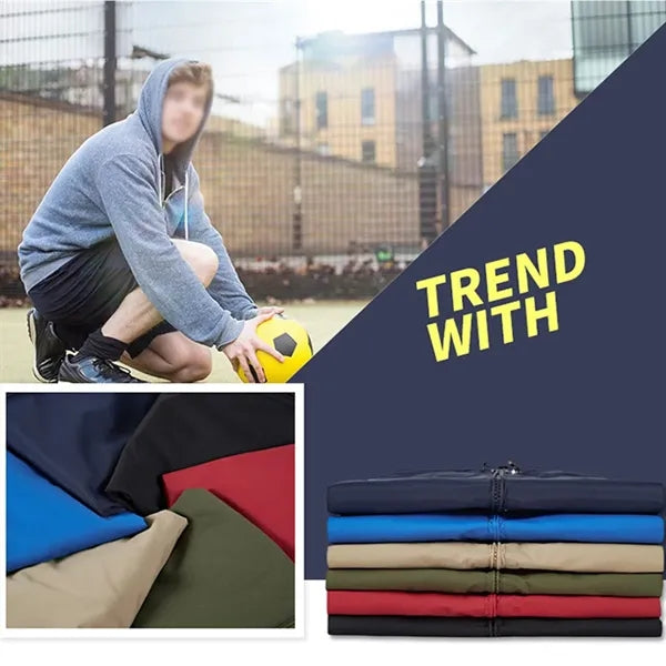 Hiking travel lightweight waterproof raincoat hooded jacket