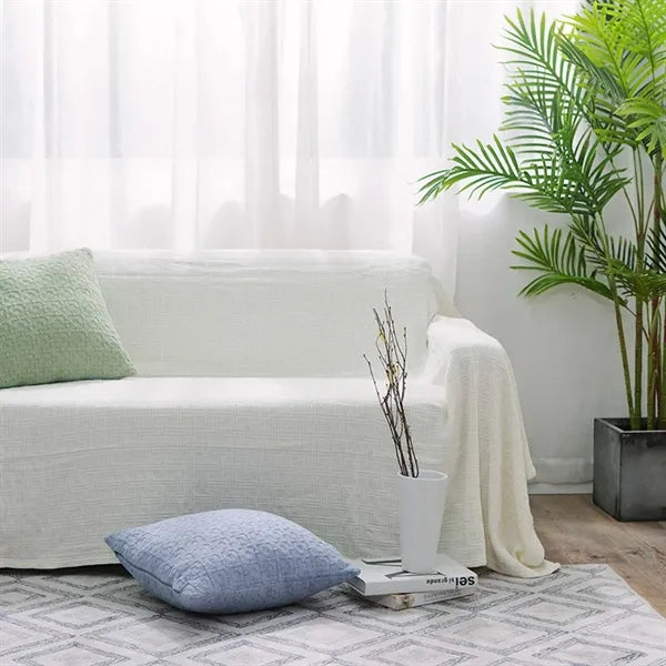 Office bedroom lightweight cozy soft cotton muslin blanket