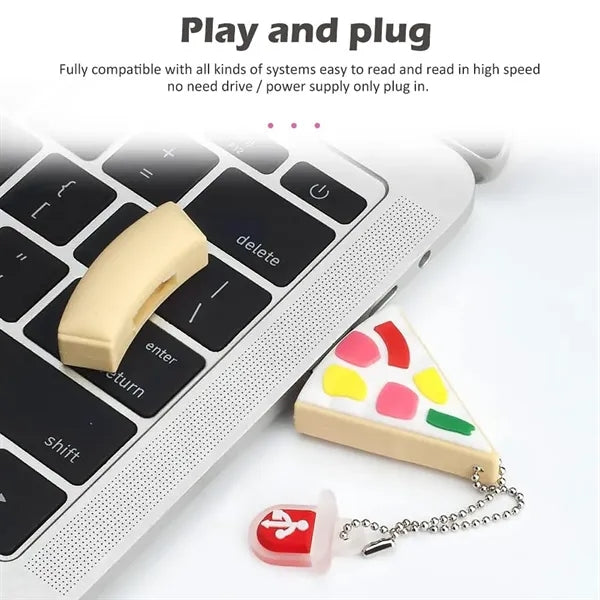 Custom cute cartoon kids collegue student USB flash drive