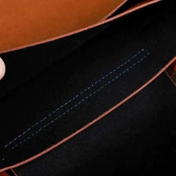 A4 Leather File Folder bag with Handle