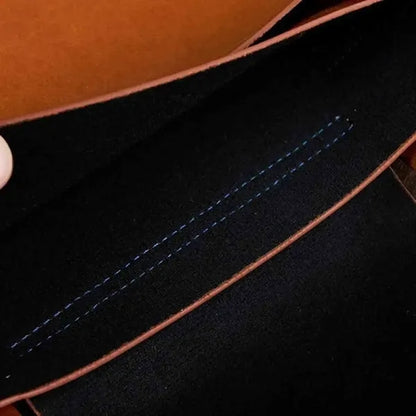 A4 Leather File Folder bag with Handle