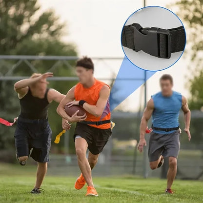 Sports training competition adjustable flag football belt