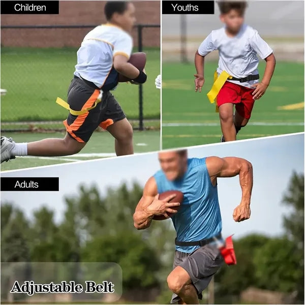 Sports training competition adjustable flag football belt