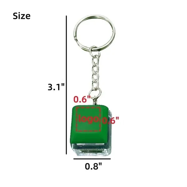 Glow in the dark stress relief keyboard keychain