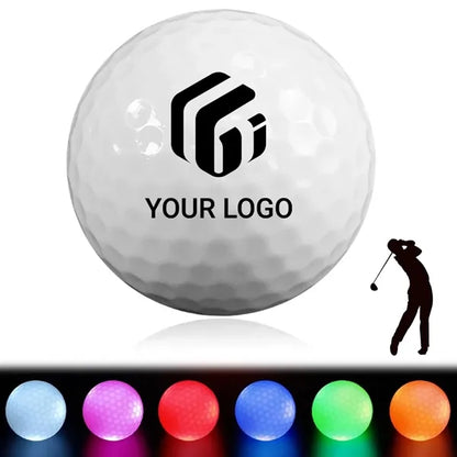 Multi colors gift light up LED glow in the dark golf balls