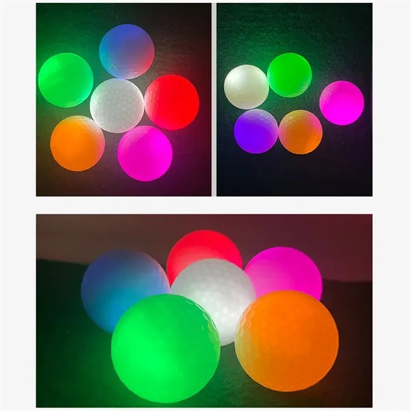Multi colors gift light up LED glow in the dark golf balls