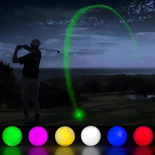 Multi colors gift light up LED glow in the dark golf balls