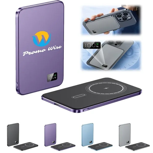 Wireless Magnetic Light Portable Fast Charging Power Bank
