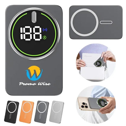 Magnetic Digital Display Wireless Fast Charging Power Bank