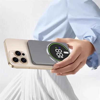 Magnetic Digital Display Wireless Fast Charging Power Bank