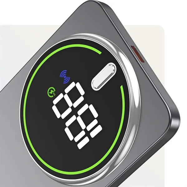 Magnetic Digital Display Wireless Fast Charging Power Bank