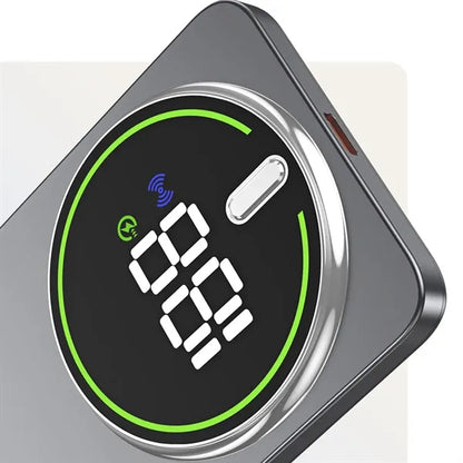 Magnetic Digital Display Wireless Fast Charging Power Bank