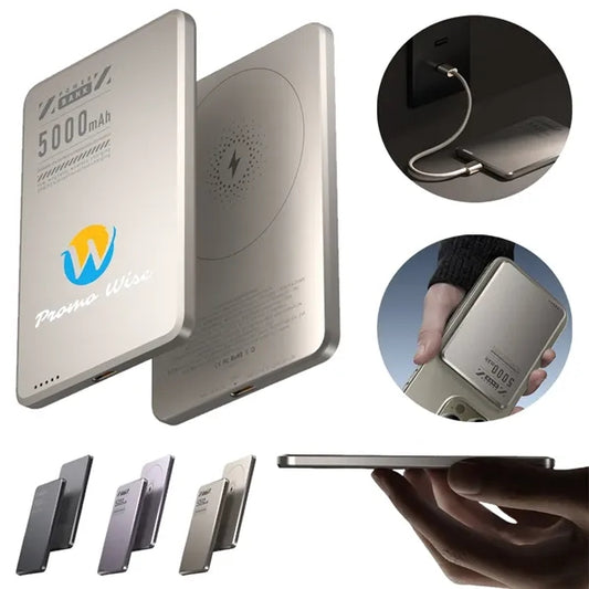 Magnetic Wireless 2 In 1 Fast Charging Portable Power Bank