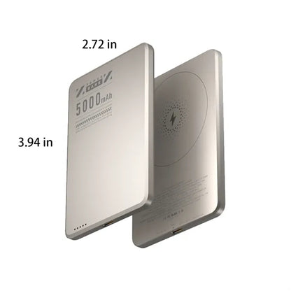 Magnetic Wireless 2 In 1 Fast Charging Portable Power Bank