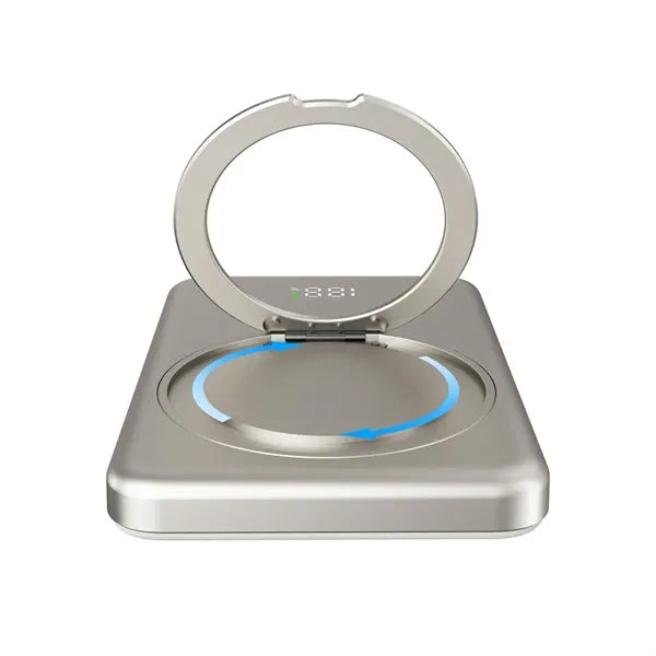 Ultra-Thin Stand Magnetic Wireless Power Bank With Display
