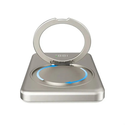 Ultra-Thin Stand Magnetic Wireless Power Bank With Display