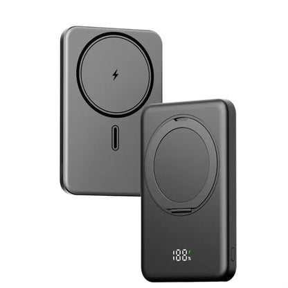Ultra-Thin Stand Magnetic Wireless Power Bank With Display