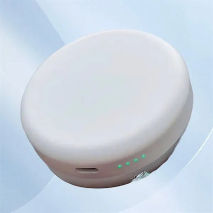 Mini Magnetic Round Portable Wireless Wired Power Bank