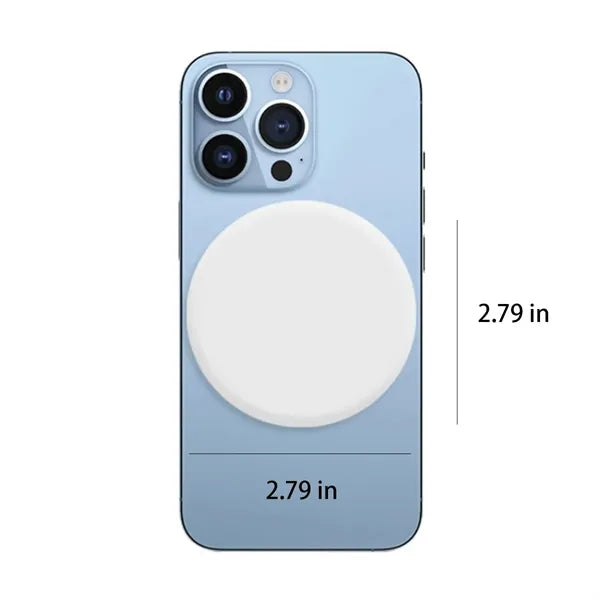 Mini Magnetic Round Portable Wireless Wired Power Bank