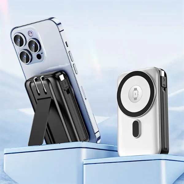 Magnetic Three-In-One Dual-Wire Fast Charging Power Bank