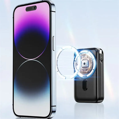 Magnetic Three-In-One Dual-Wire Fast Charging Power Bank