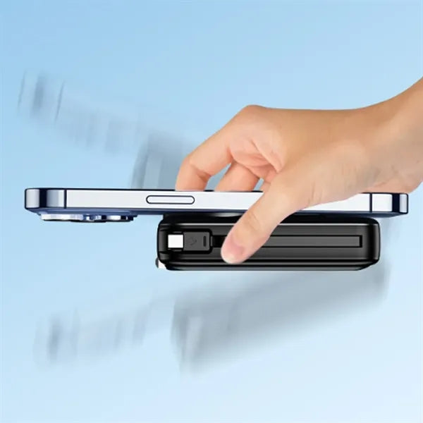 Magnetic Three-In-One Dual-Wire Fast Charging Power Bank