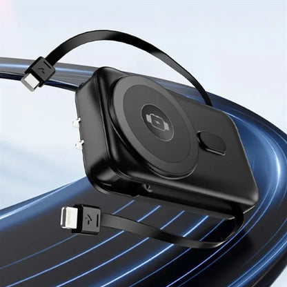Magnetic Three-In-One Dual-Wire Fast Charging Power Bank