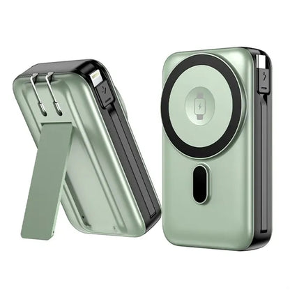 Magnetic Three-In-One Dual-Wire Fast Charging Power Bank