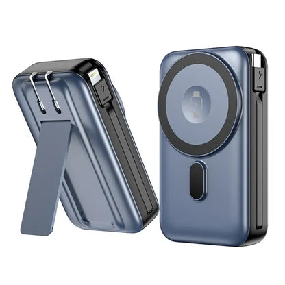 Magnetic Three-In-One Dual-Wire Fast Charging Power Bank