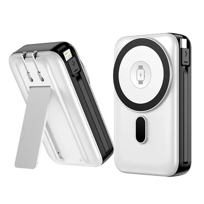Magnetic Three-In-One Dual-Wire Fast Charging Power Bank