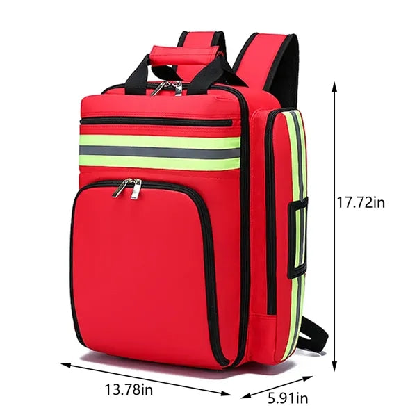 Camping trip sports trauma medical bag first aid backpack
