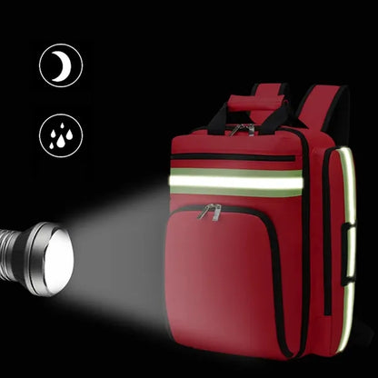 Camping trip sports trauma medical bag first aid backpack