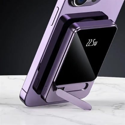Magnetic Wireless Foldable Stand Portable Power Bank