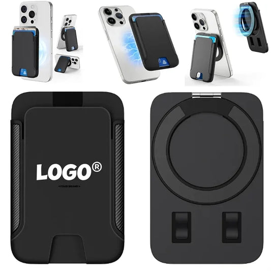 MagSafe Wallet Phone Stand Card Holder With Rotating Mount