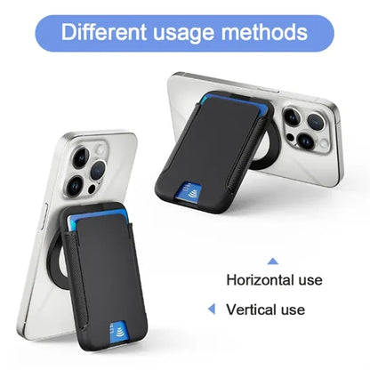MagSafe Wallet Phone Stand Card Holder With Rotating Mount