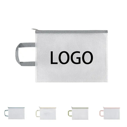 Pvc Mesh Handheld Zipper Bag