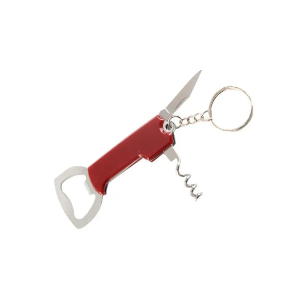 Multi-Function Bottle Opener Keychain