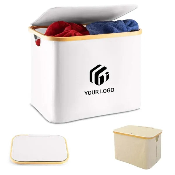 Collapsible large clothes hampers laundry baskets with lid
