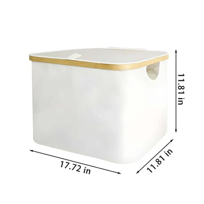 Collapsible large clothes hampers laundry baskets with lid