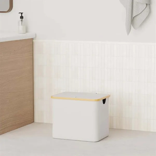 Collapsible large clothes hampers laundry baskets with lid