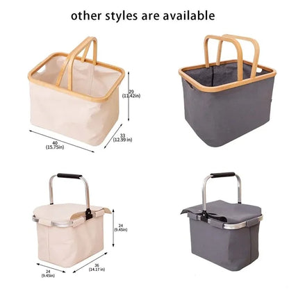 Collapsible large clothes hampers laundry baskets with lid