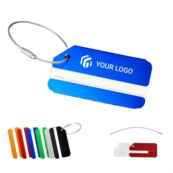 Durable Aluminum Alloy Luggage Tags Travel Suitcase ID Label