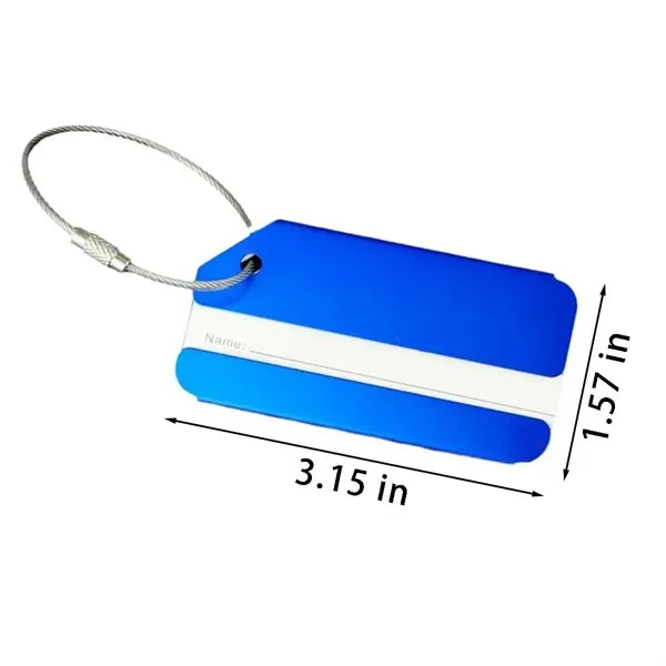 Durable Aluminum Alloy Luggage Tags Travel Suitcase ID Label