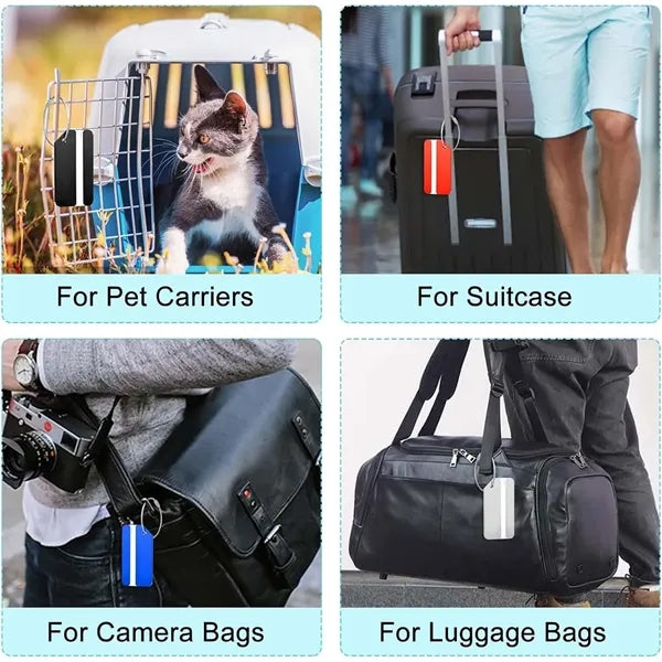 Durable Aluminum Alloy Luggage Tags Travel Suitcase ID Label