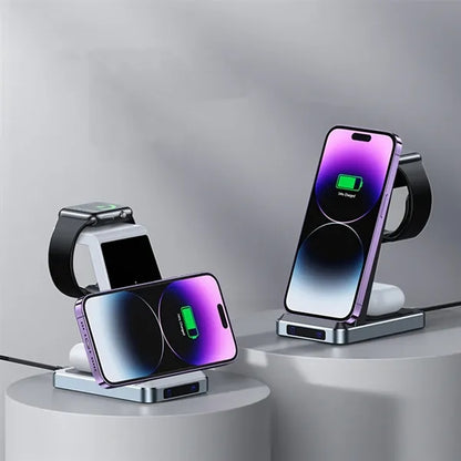3 in 1 ABS Fast Wireless Charging Station